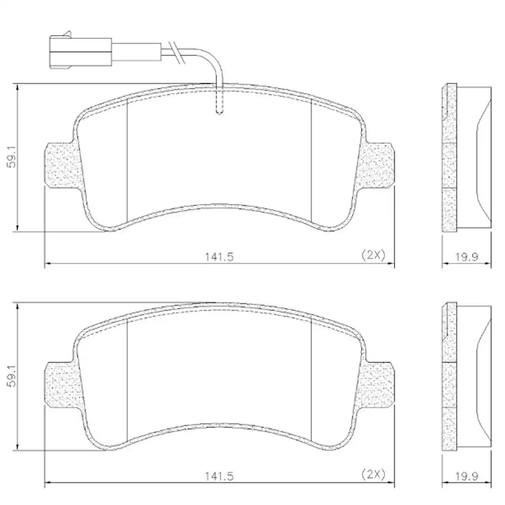 PASTILHA FREIO TRASEIRA FIAT DUCATO 2018/