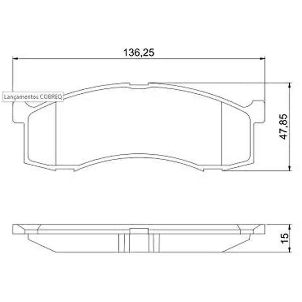 PASTILHA FREIO DIANTEIRA CITROEN C3 2022 ACIMA