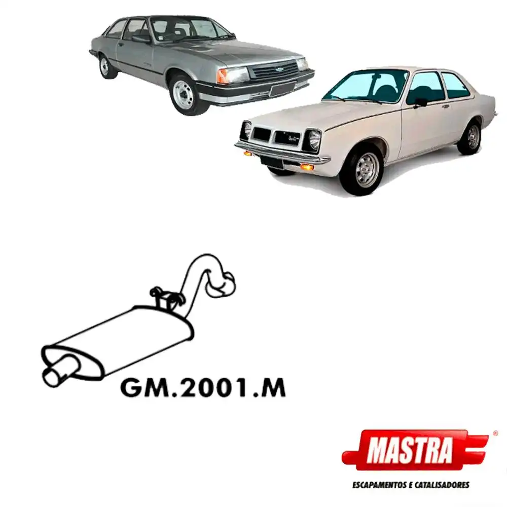 SILENCIOSO INTERMEDIARIO CHEVETTE TODOS
