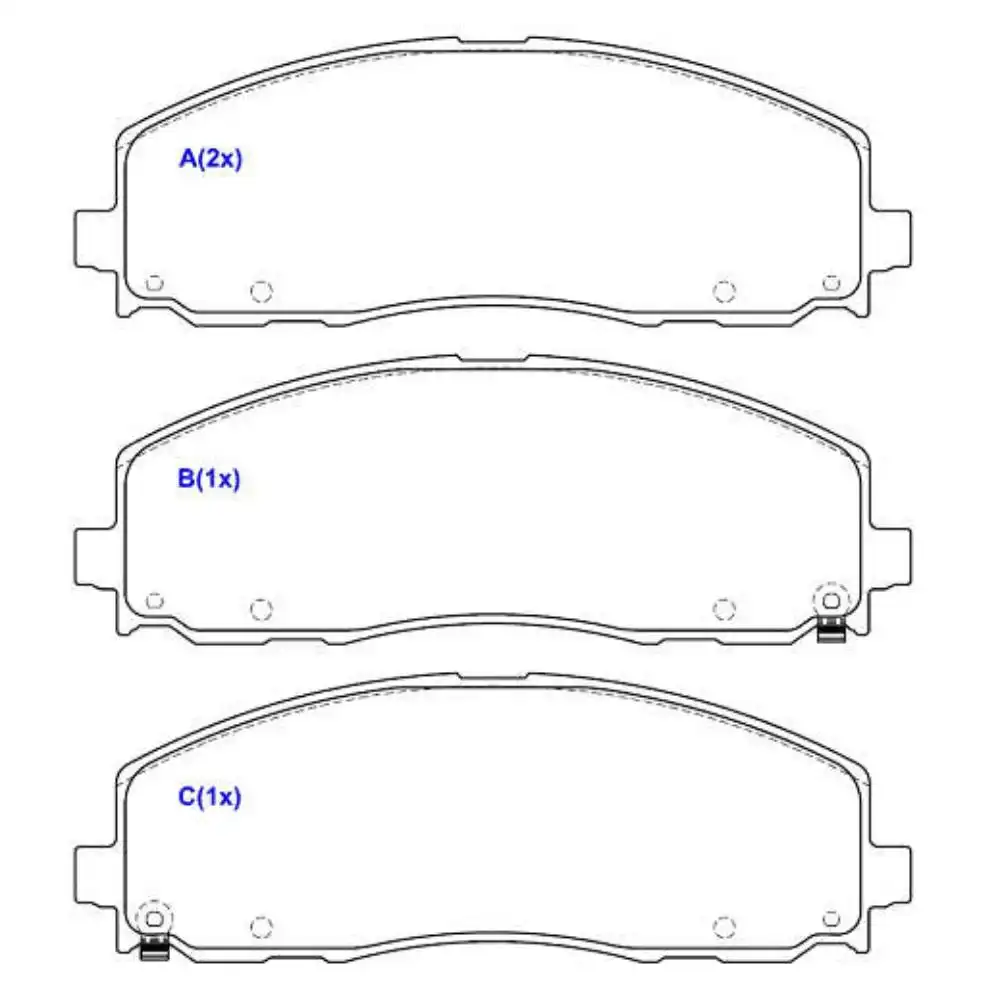 PASTILHA FREIO DIANTEIRA DODGE JOURNEY 2012/ SISTEMA AKEBONO