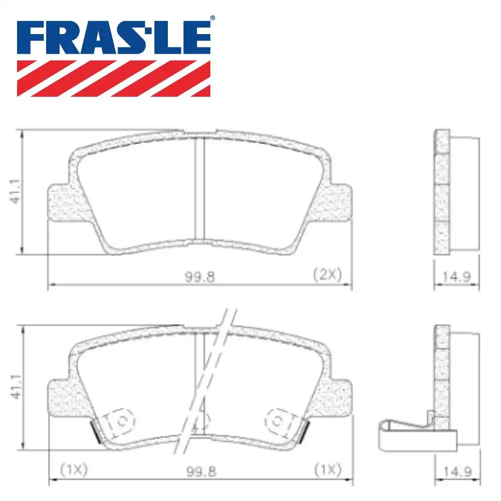 PASTILHA FREIO TRASEIRA AZERA 3.0 24V 2013 A 2016 CERAMICA