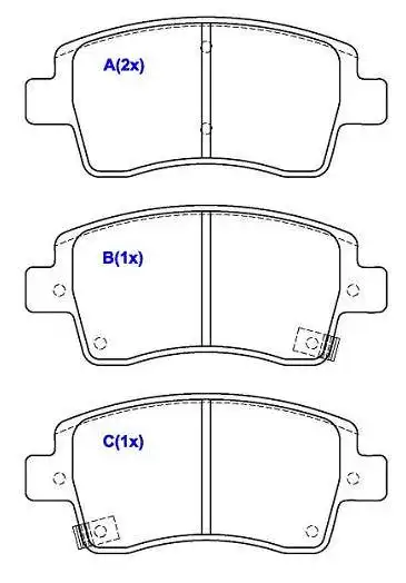PASTILHA FREIO DIANTEIRA TOYOTA ETIOS 1.3 16V 2013/