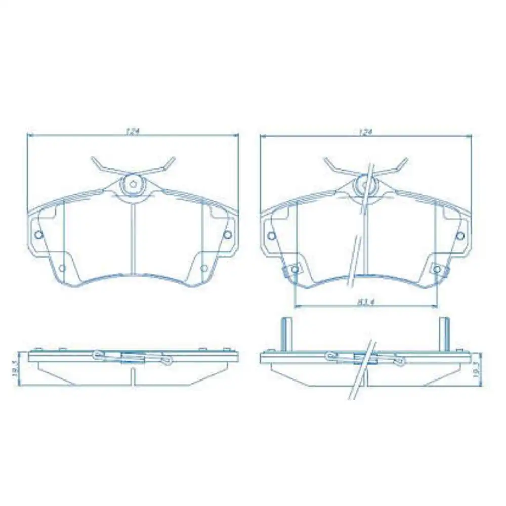 PASTILHA FREIO DIANTEIRA PT CRUISER  2000 ACIMA