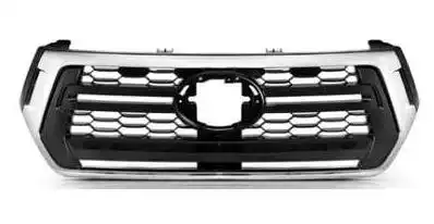 GRADE RADIADOR TOYOTA HILUX 2018 A 2020 PRETA MOLDURA CROMAD