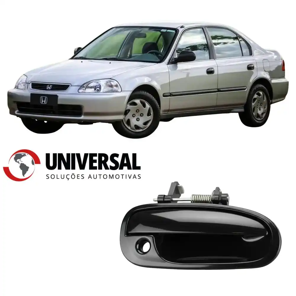 MACANETA EXT HONDA CIVIC 96/00 DIANT DIR PRETA