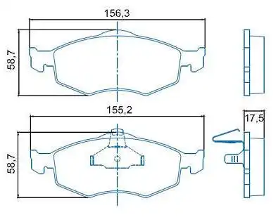 PASTILHA FREIO DIANTEIRA MONDEO 1994 2001