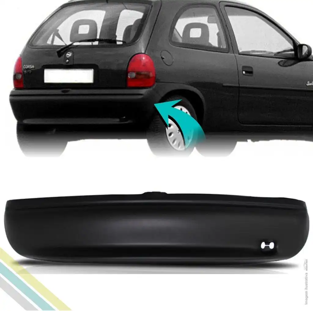 PARACHOQUE TRAS CORSA 94/99 HATCH PRETO TEXTURIZADO