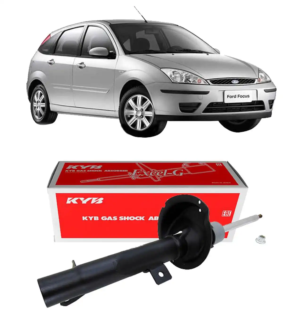 AMORTECEDOR DIANTEIRO FOCUS 2000 A 2008 ESQUERDO