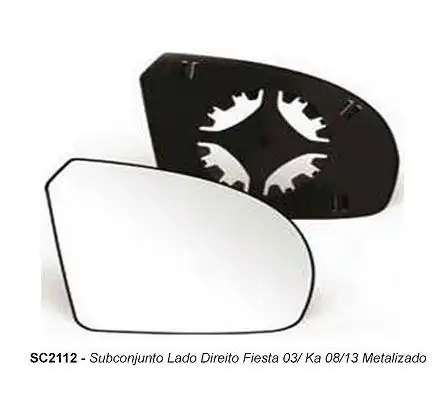 VIDRO ESPELHO FIESTA 03/ METALIZADO DIR