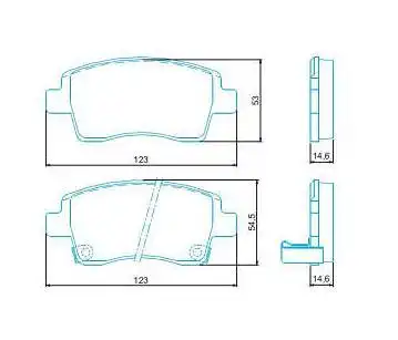 PASTILHA FREIO DIANTEIRA TOYOTA ETIOS 1.3 16V 2013/