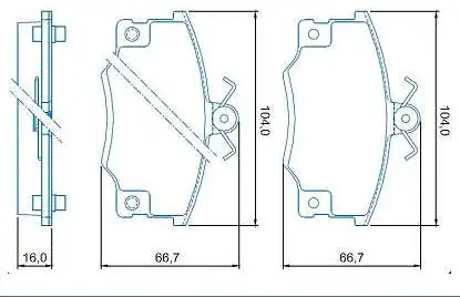 PASTILHA FREIO DIANTEIRA FIAT UNO 1.5R 1987 A 1990