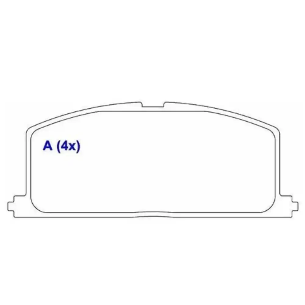 PASTILHA FREIO DIANTEIRA TOYOTA COROLLA 1.3 1.6 1.8 /1992