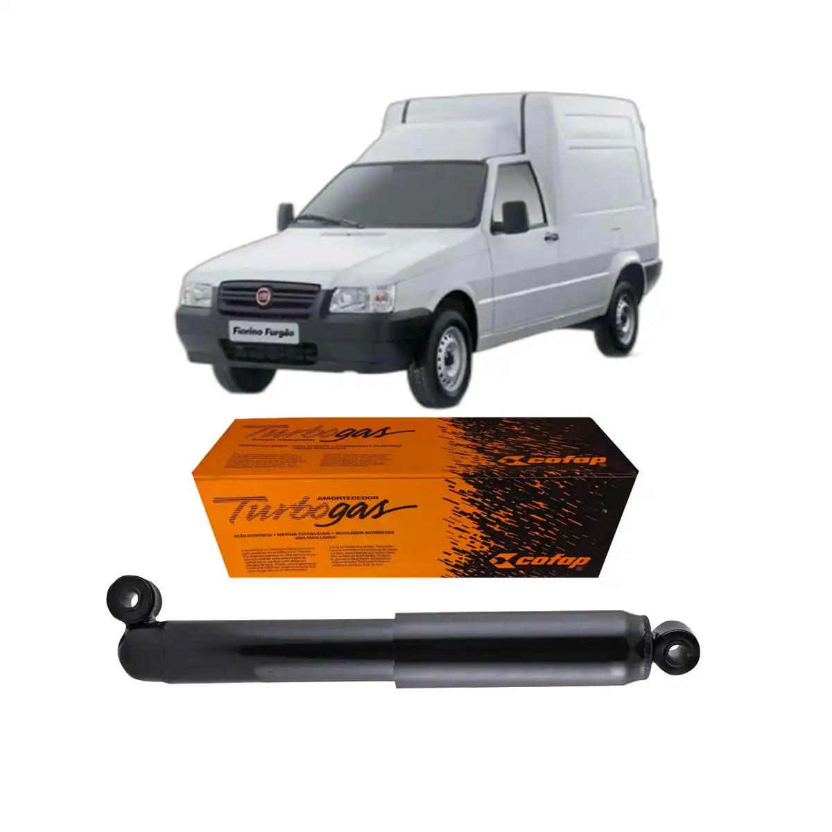 AMORTECEDOR TRASEIRO FIAT FIORINO 1993 A 2013 CHASSIS LONGO