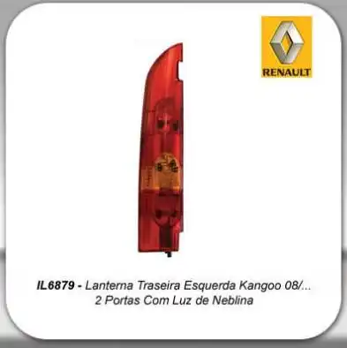 SINAL TRAS RENAULT KANGOO 08/ ESQ