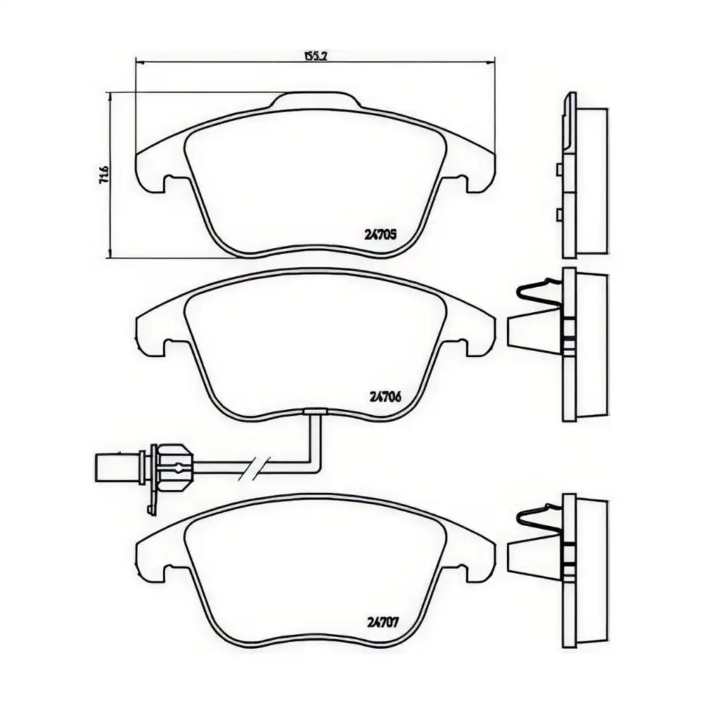 PASTILHA FREIO DIANTEIRA AUDI A4 2.0 16V 2008 A 2012
