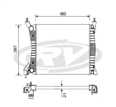 RADIADOR FIAT UNO 1.0 1.4 2010 A 2016 SIST. VALEO
