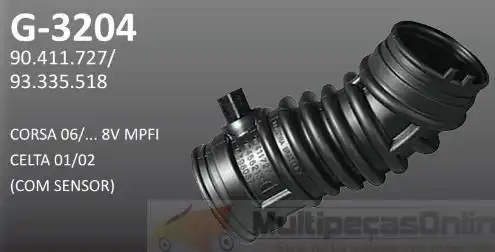 SANFONA FILTRO AR CORSA CELTA C/ SENSOR