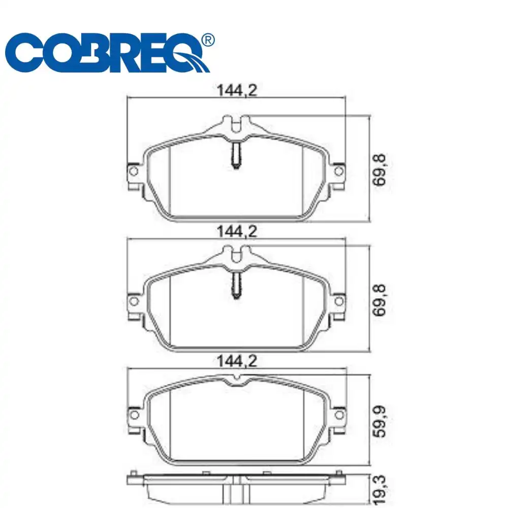 PASTILHA FREIO DIANTEIRA MERCEDES C180 2013 EM DIANTE