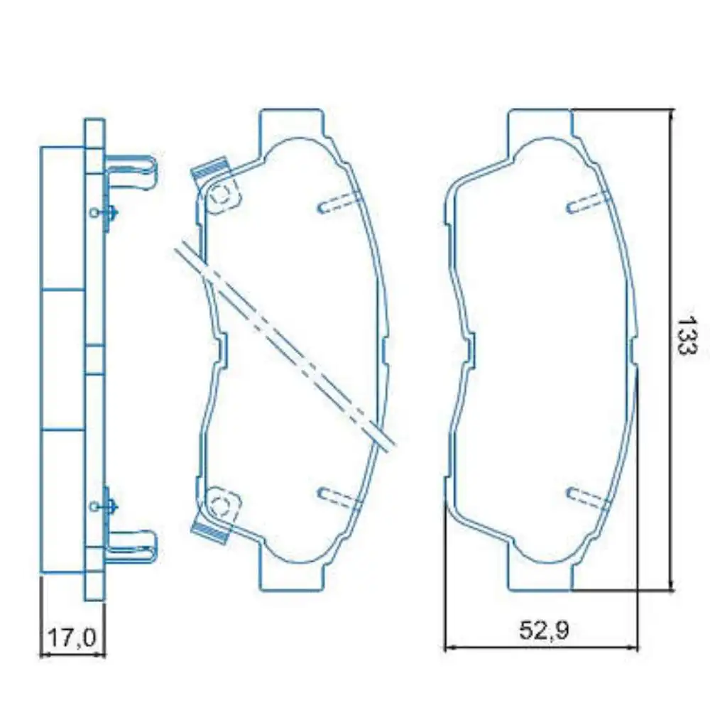 PASTILHA FREIO DIANTEIRA TOYOTA COROLLA 1.6 16V 1992 A 1997