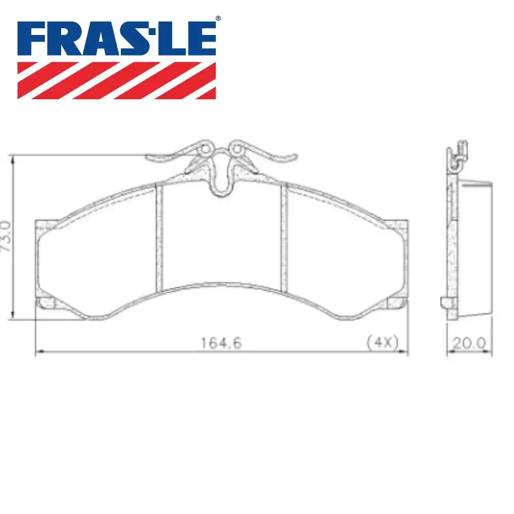 PASTILHA FREIO DIANTEIRA SPRINTER 310D 1999/