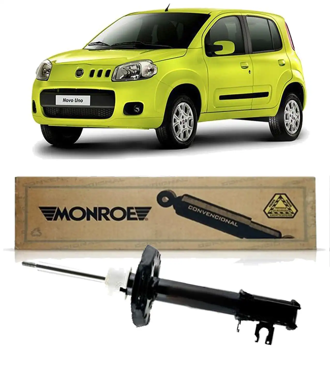 AMORTECEDOR DIANTEIRO FIAT UNO VIVACE 2010/ ESQUERDO