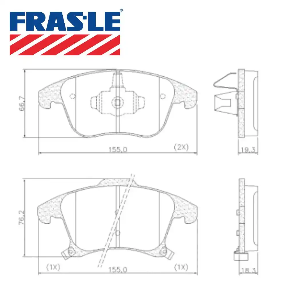 PASTILHA FREIO DIANTEIRA FUSION 2013/ CERAMICA