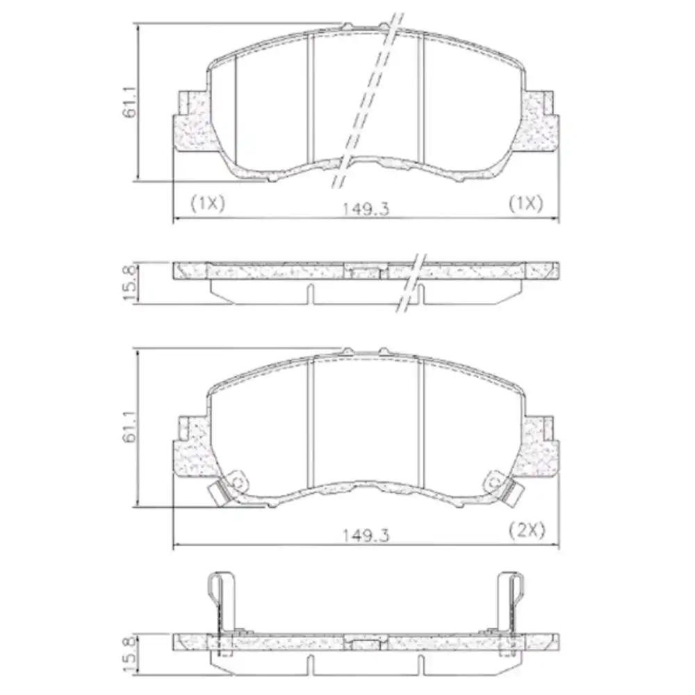 PASTILHA FREIO DIANTEIRA MITSUBISHI ECLIPSE CROSS 2018/