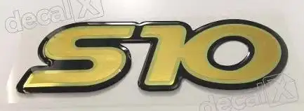 EMBLEMA ADESIVO "S-10" 01/ PORTA DOURADO