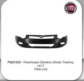 PARACHOQUE DIANT FIAT STRADA TREKKING 2014 A 2017 PRETO LISO