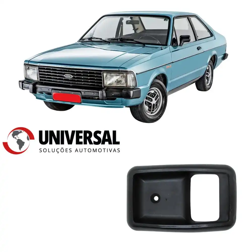 MOLDURA MACANETA INT CORCEL II PRETA