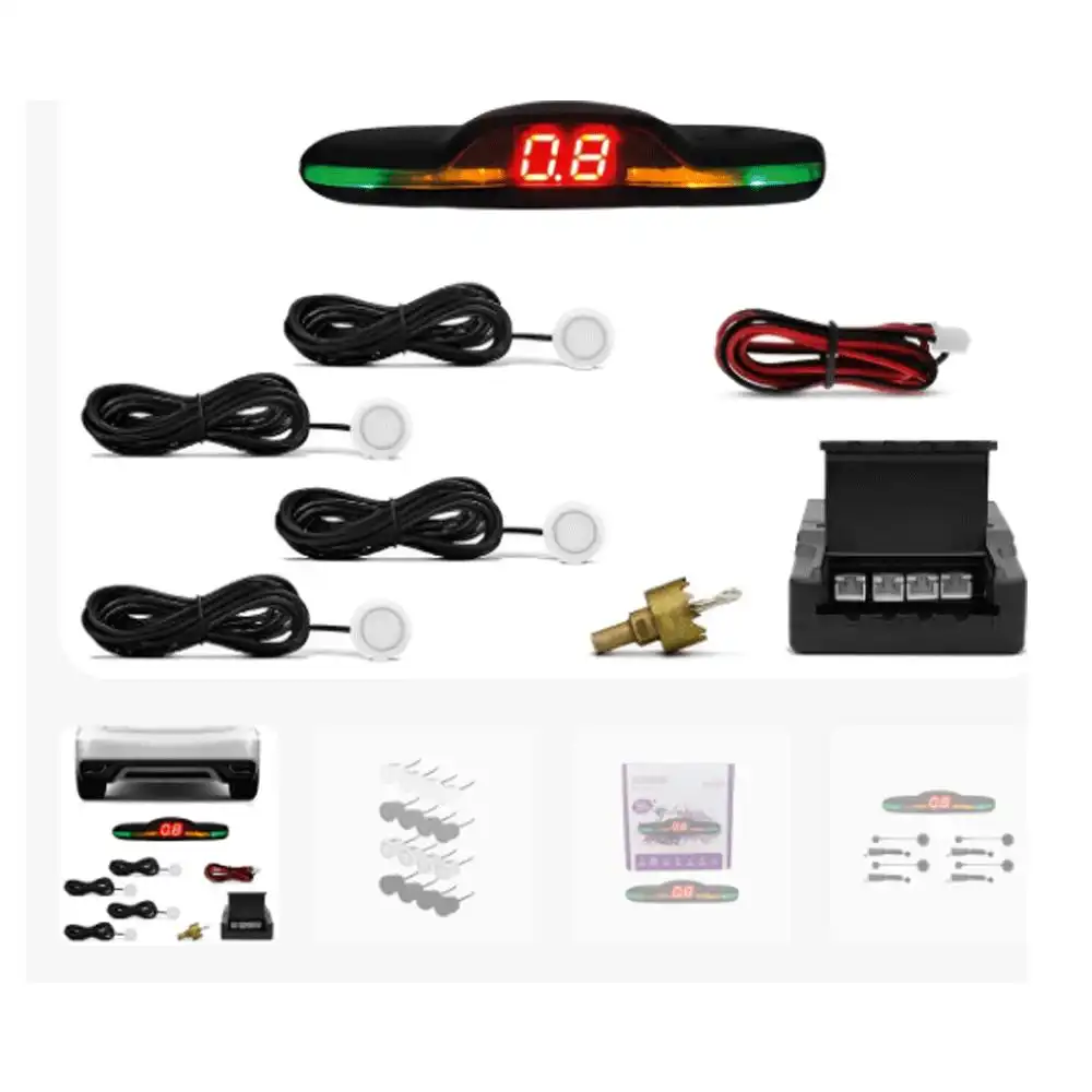SENSOR ESTACIONAMENTO UNIVERSAL 4 SENSOR PRETO C/ DISPLAY
