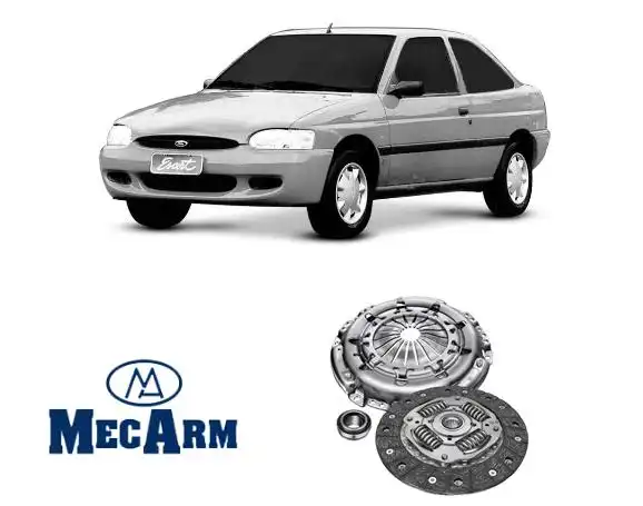 KIT EMBREAGEM ESCORT 1.8 16V ZETEC 1997 A 2003 COM ROLAMENTO