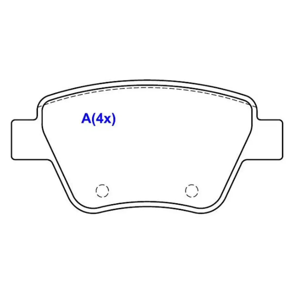 PASTILHA FREIO TRASEIRA AUDI A3 2009 A 2012