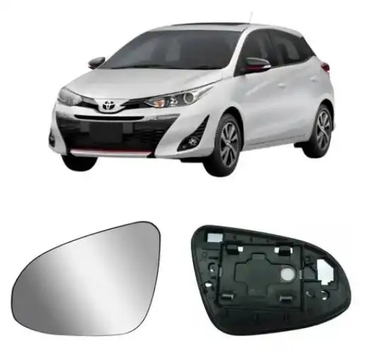 VIDRO ESPELHO YARIS 2018 EM DIANTE ESQ C/CARCACA