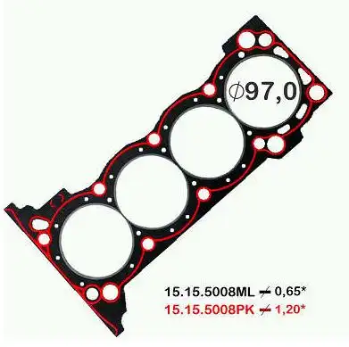 JUNTA CABECOTE TOYOTA HILUX 2.7 163CV FLEX 2008 A 2023 (2TR-