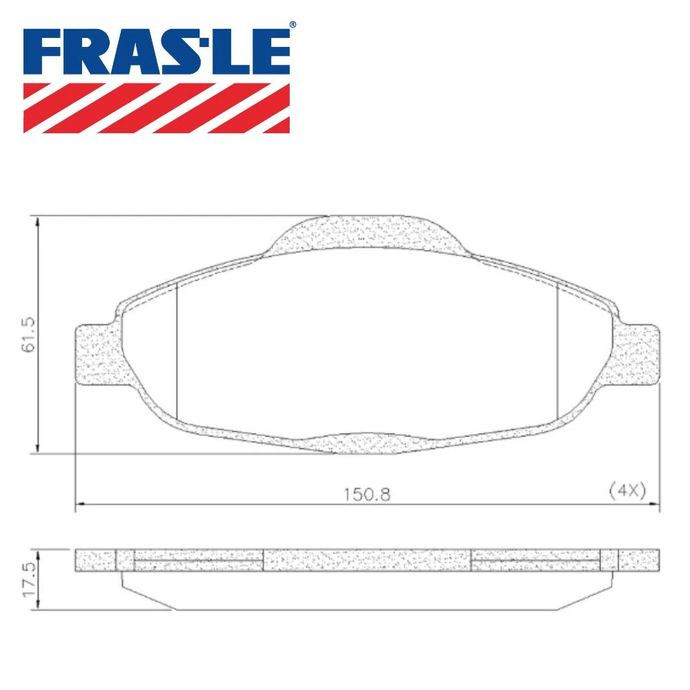 PASTILHA FREIO DIANTEIRA PEUGEOT 308 1.6 16V 2007/