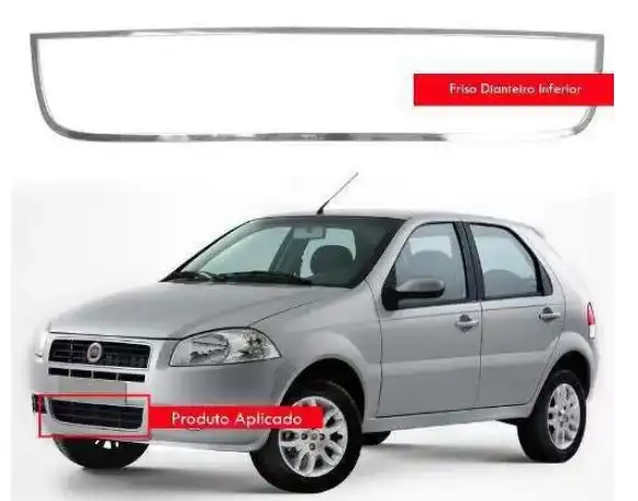 MOLDURA GRADE PALIO 08/12 INF CROMADO