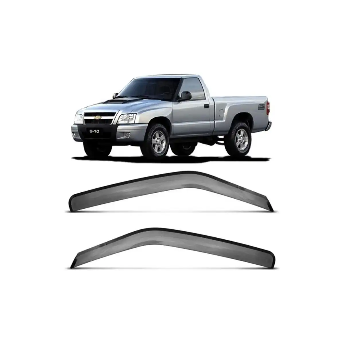 CALHA CHUVA S-10 2PTS CABINE SIMPLES 96/11