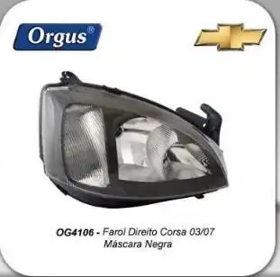 FAROL CORSA MONTANA 2003 A 2007 MASCARA NEGRA DIR
