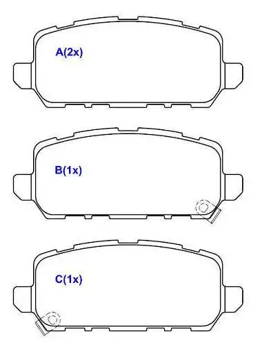 PASTILHA FREIO TRASEIRA HONDA ACCORD 2013/