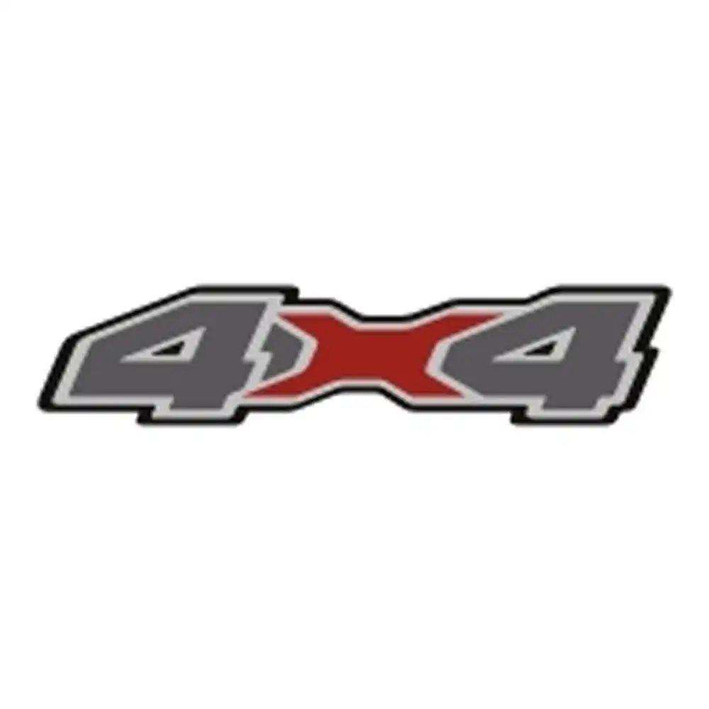 EMBLEMA ADESIVO "4X4" RANGER 20/ (PRETO/VERMELHO)