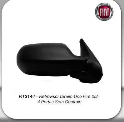 ESPELHO EXT FIAT UNO 05/ 4PTS DIR FIXO