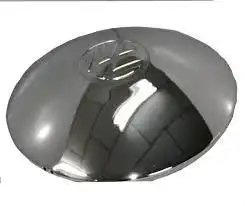 CALOTA RODA FUSCA GRANDE 1200 1300 /74 CROMADA