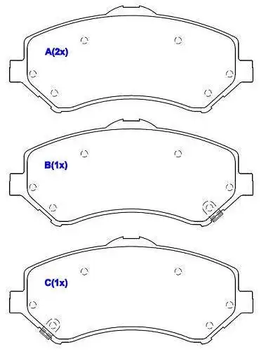 PASTILHA FREIO DIANTEIRA FIAT FREEMONT 2.4 16V 2011/