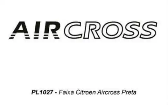 FAIXA CITROEN AIRCROSS PRETA