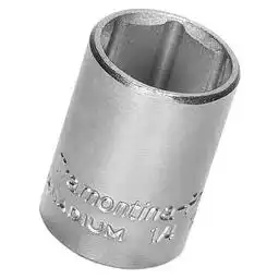 SOQUETE SEXTAVADO 1/4 POL 6MM