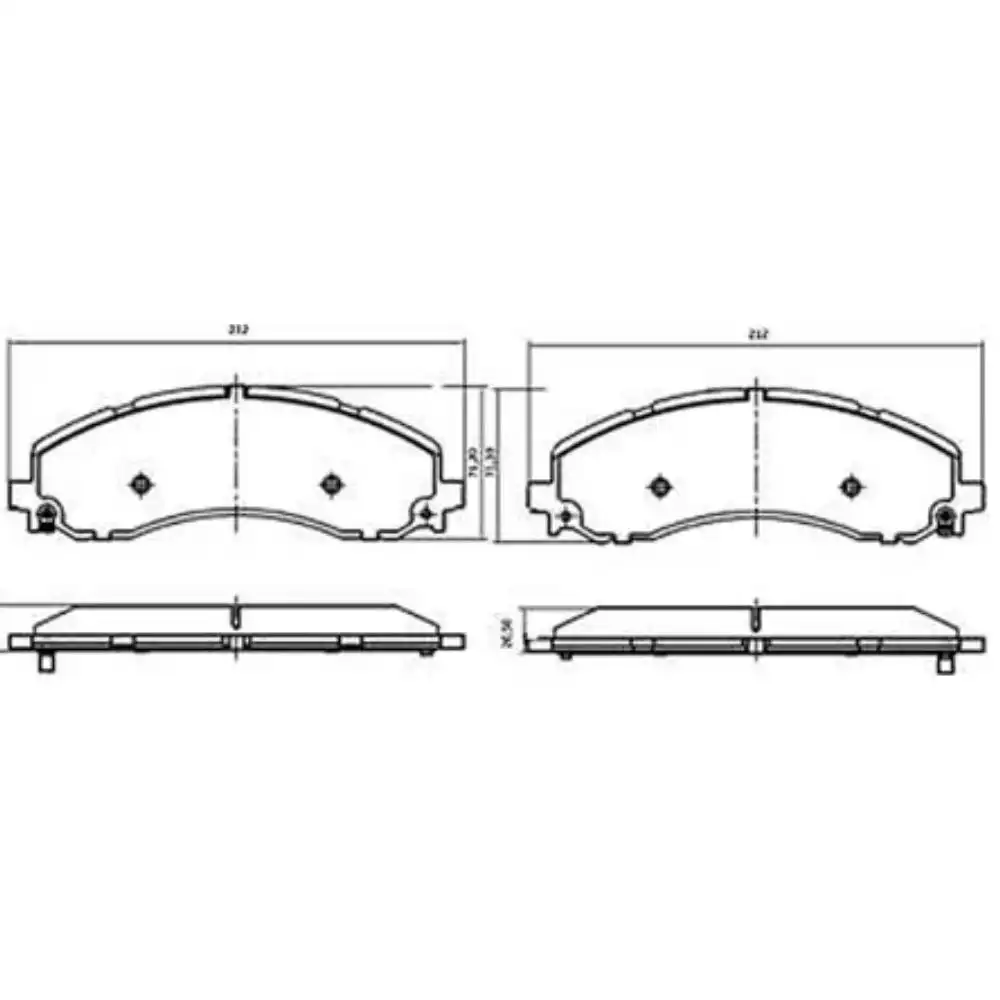 PASTILHA FREIO DIANTEIRA RAM 2500 6.7 2020 EM DIANTE DIESEL