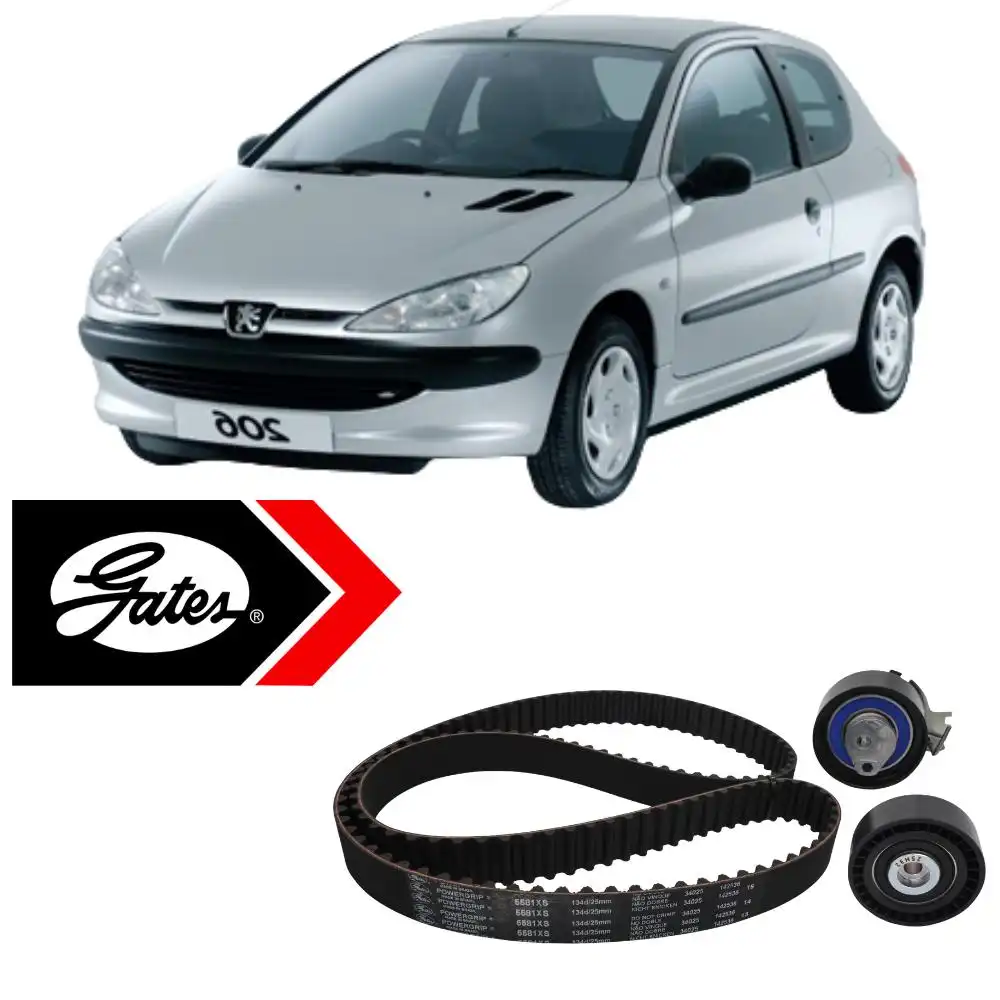 KIT CORREIA DENTADA 206 1.6 16V 2001 A 2008