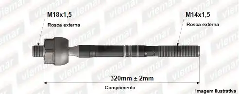 BARRA AXIAL S-10 12/ TRAILBLAZER 12/