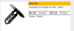 GRAMPO FORRO TETO RENAULT KANGOO MASTER